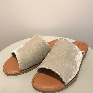 NEW Mint Green Velvet Slippers - A New Day